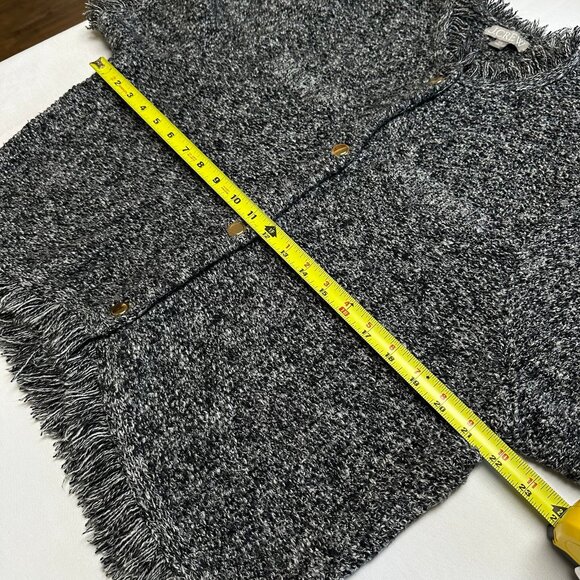 J Crew Womens Cropped Fringe Trim Lady Jacket Size XXL Tweed Preppy Cardigan - Picture 4 of 8